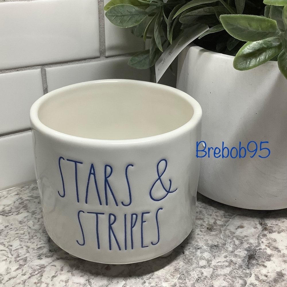 Rae Dunn STARS & STRIPES planter- LAST ONE